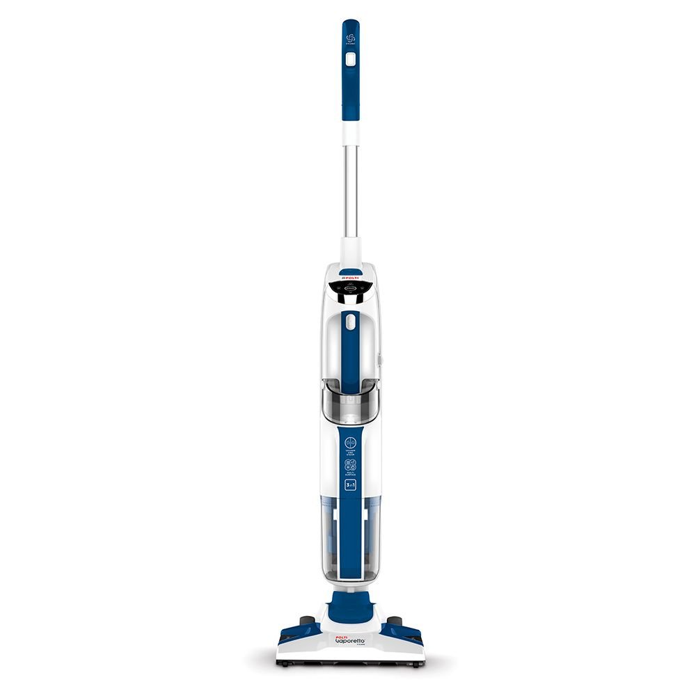 Polti - Vacuum steam mop with portable steam cleaner - PTEU0299 Vaporetto 3 Clean_Blue - Power 1800 W - Steam pressure Not Applicable bar - Water tank capacity 0.5 L - White/Blue