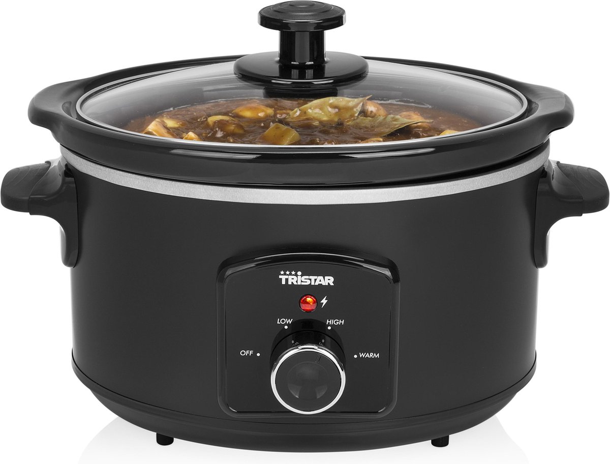 Tristar - Slowcooker - VS-3915 - 180 W - 3.5 L - Number of programs 3 - Black