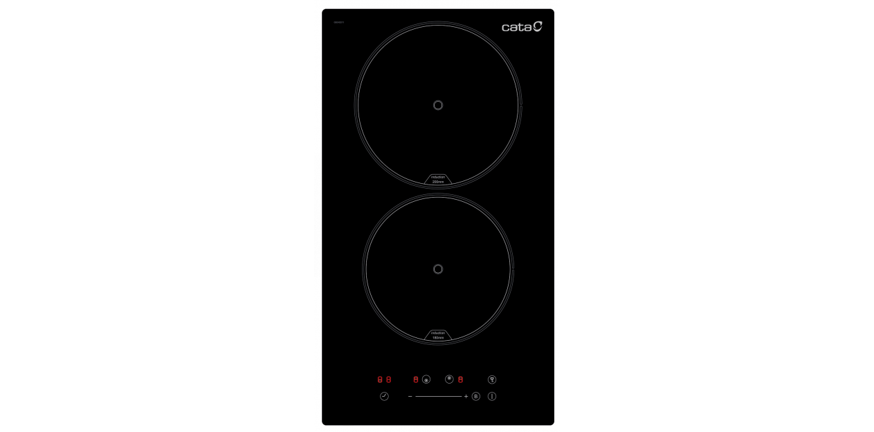 CATA - Hob - ISB 3102 BK - Induction - Number of burners/cooking zones 2 - Slider - Timer - Black