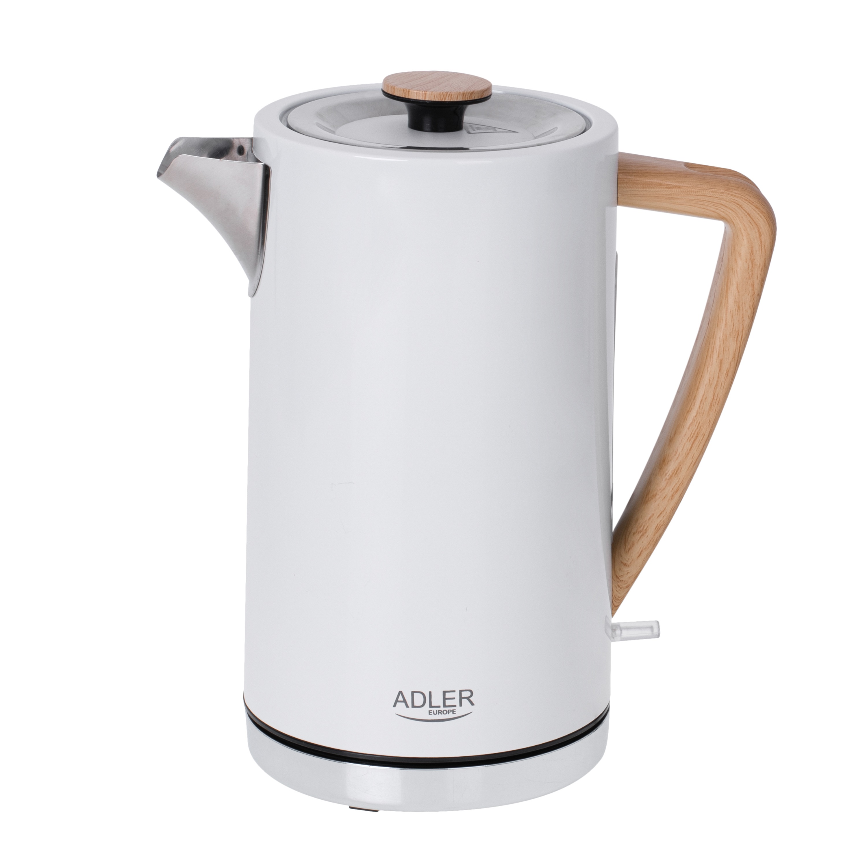 Adler - Kettle - AD 1347w - Electric - 2200 W - 1.5 L - Stainless steel - 360° rotational base - White