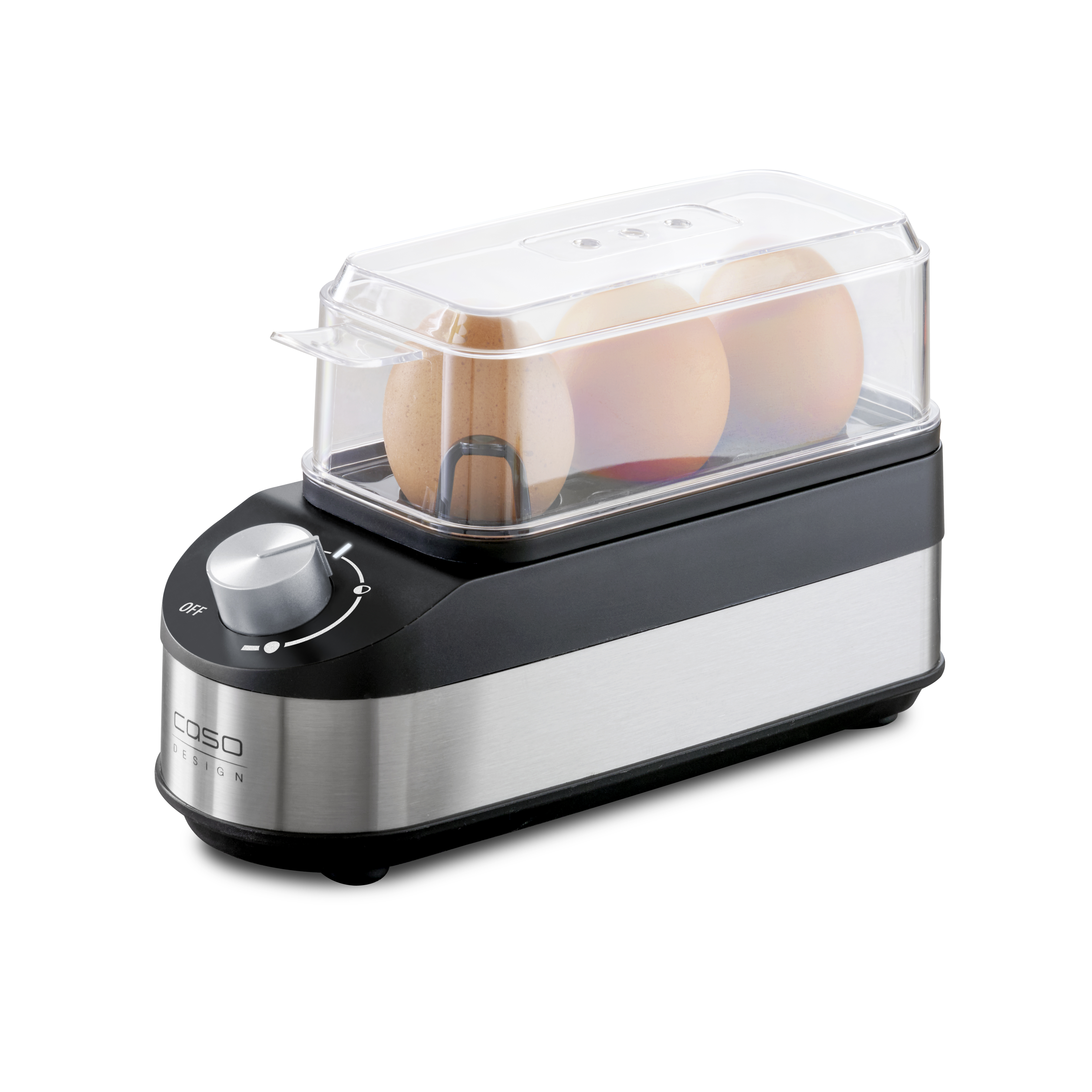 Caso - Egg Cooker - E3 - Black/Stainless Steel - 210 W