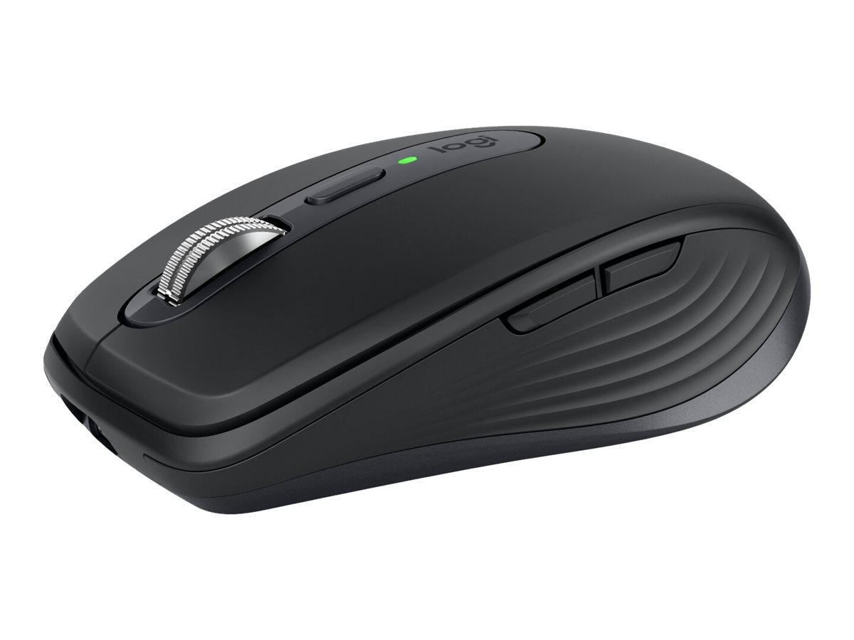 Logitech Logitech MX Anywhere 3S Mouse - RF Wireless + Bluetooth, Laser, 8000 DPI, Graphite - Logitech