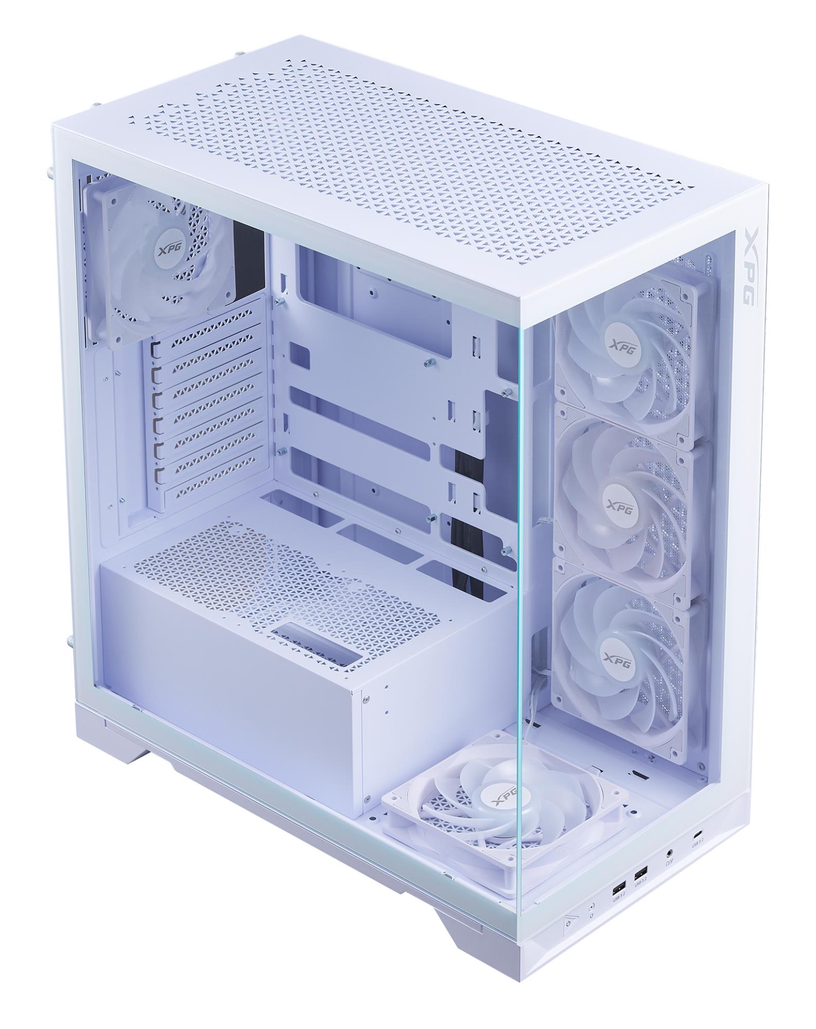 Case|ADATA|INVADER X BTF|MidiTower|Case product features Transparent panel|ATX|MicroATX|MiniITX|Colour White|INVADERXBTFMT-WHCWW