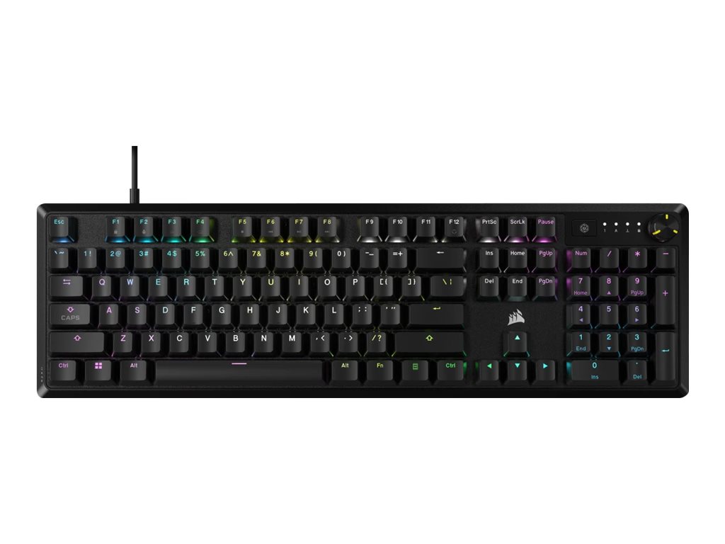Corsair - Mechanical Gaming Keyboard - K70 CORE RGB - Gaming keyboard - Wired - N/A - RED - Black