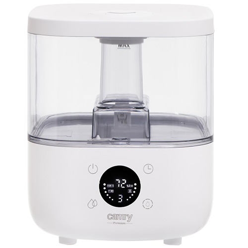 Camry - CR 7973w - Humidifier - 23 W - Water tank capacity 5 L - Suitable for rooms up to 35 m² - Ultrasonic - Humidification capacity 100-260 ml/hr - White