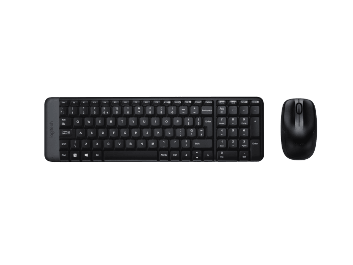 Logitech - Combo Wireless Keyboard and Mouse - MK220 - Keyboard and Mouse - Wireless - Mouse included - US - N/A - Black