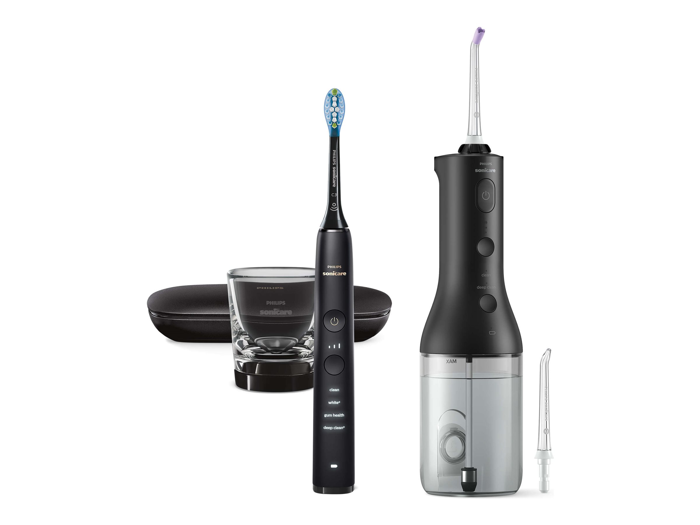 Philips HX3886/43 Sonicare DiamondClean Oral irrigator + Electric toothbrush, Black - Philips