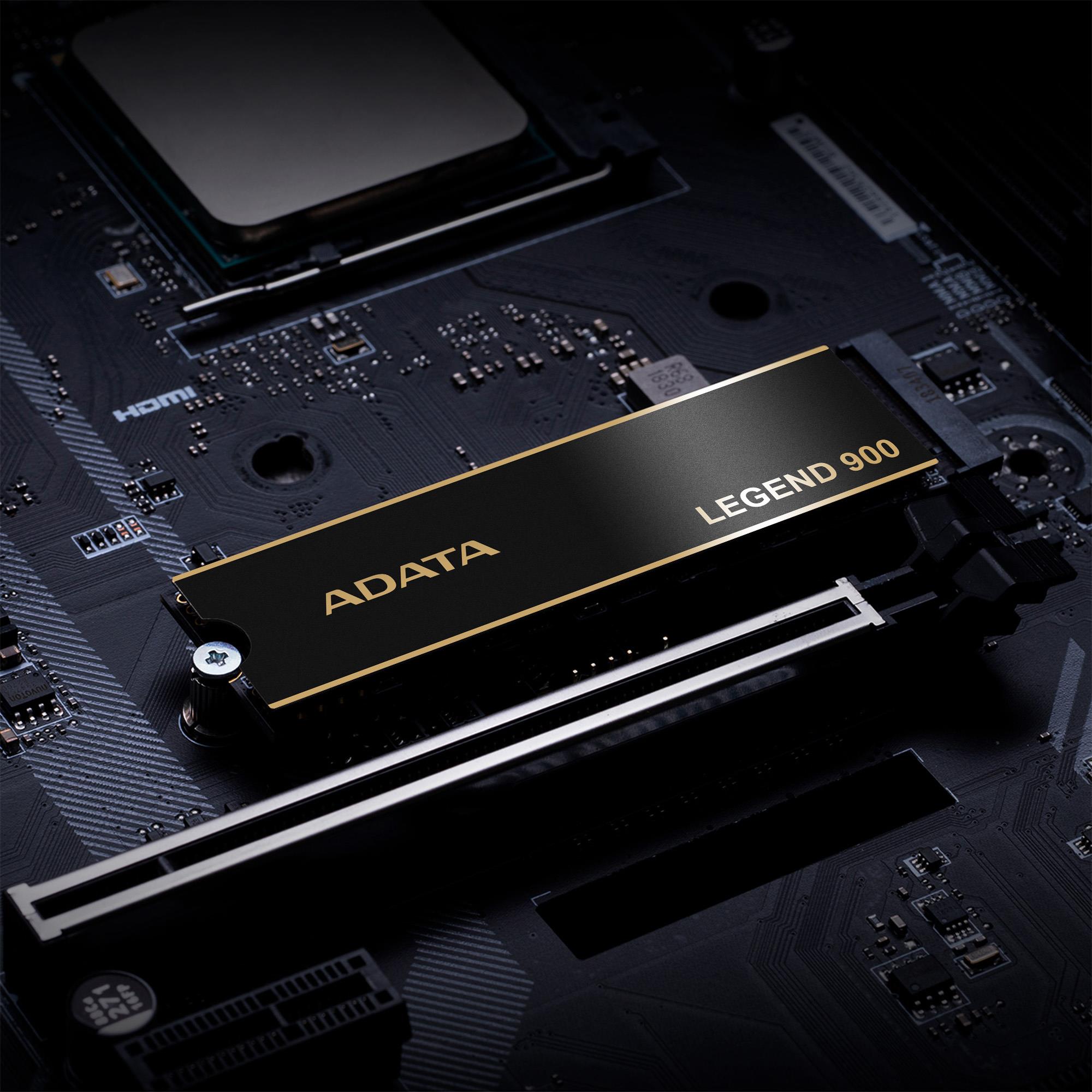 SSD|ADATA|LEGEND 900|1TB|M.2|PCIe Gen4|NVMe|3D NAND|Write speed 5400 MBytes/sec|Read speed 7000 MBytes/sec|TBW 1200 TB|MTBF 1500000 hours|SLEG-900-1TCS