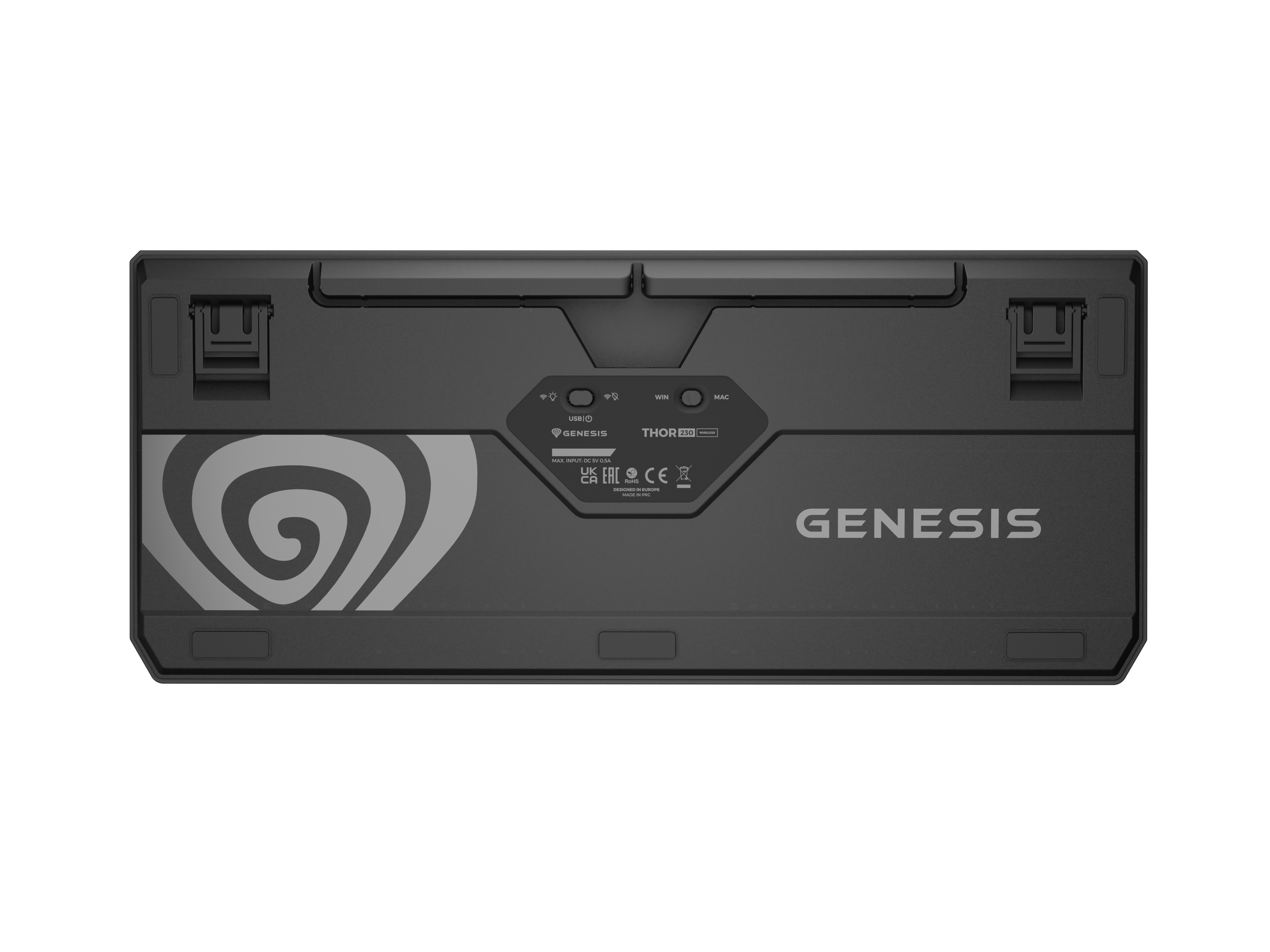 Genesis - THOR 230 - Mechanical Gaming Keyboard - Wired - US - Outemu Red - Anchor Gray Positive