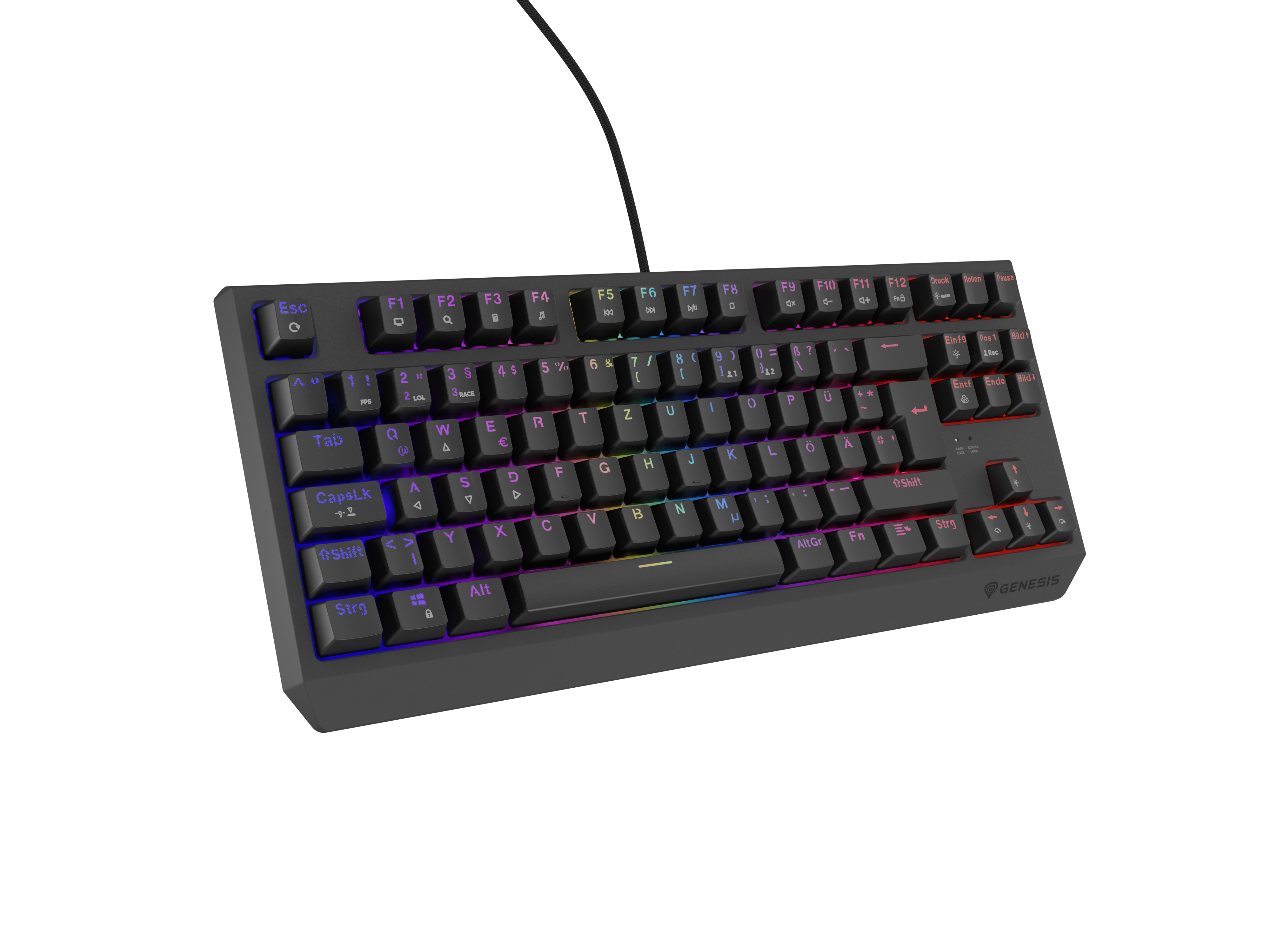 Genesis - THOR 230 - Mechanical Gaming Keyboard - Wired - US - Outemu Brown - Black