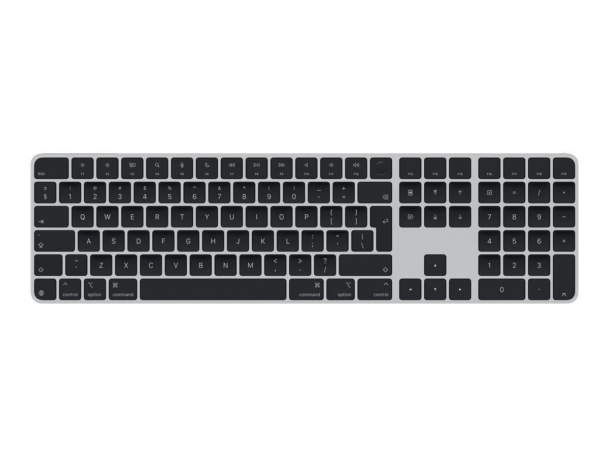 Apple Magic Keyboard with Touch ID and Numeric Keypad for Mac models with Apple silicon - Keyboard - Wireless - English - Black