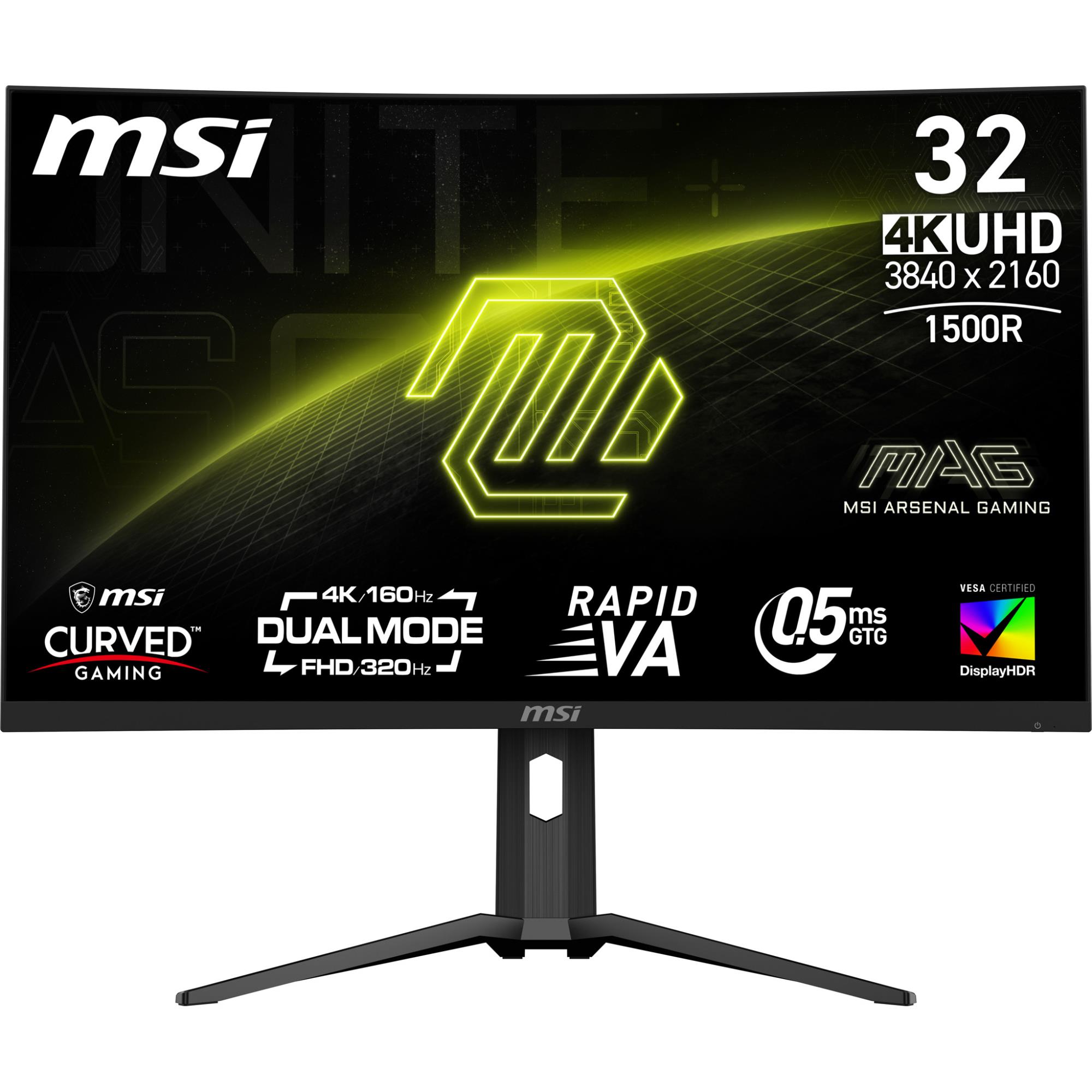 LCD Monitor|MSI|MAG 321CUPDF|31.5"|Gaming/Curved/4K|Panel VA|3840x2160|16:9|160 Hz|0.5 ms|MAG321CUPDF