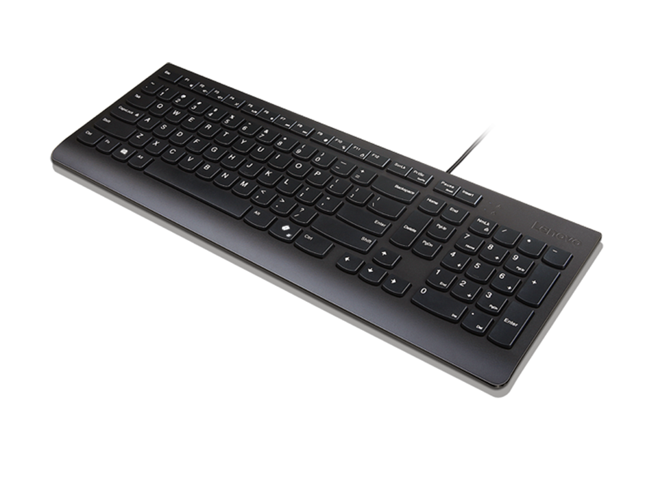 Lenovo Essential - Keyboard - Wired - Nordic - Black