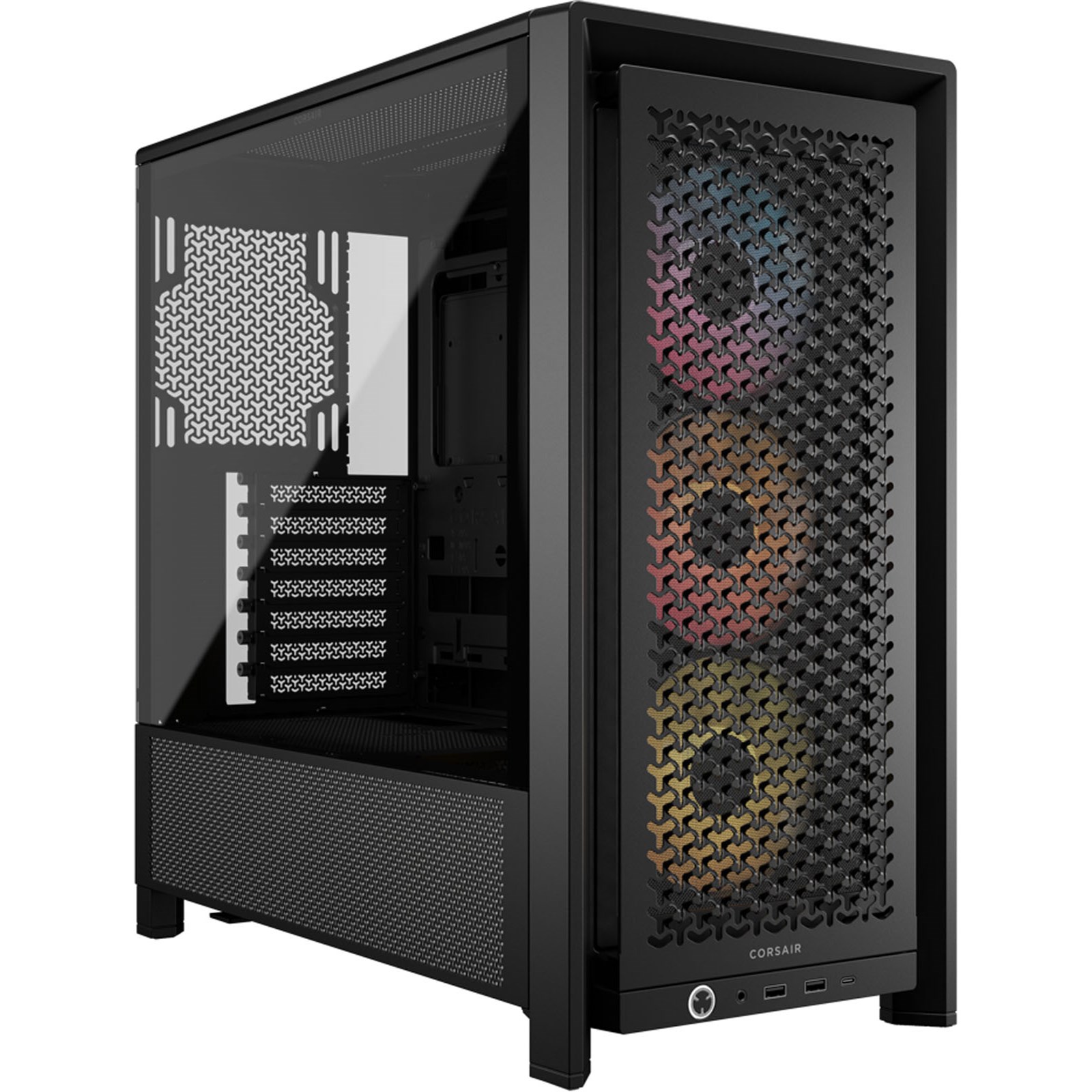 Corsair PC Case - Frame 4000D RS ARGB Modular - Black - Mid-Tower