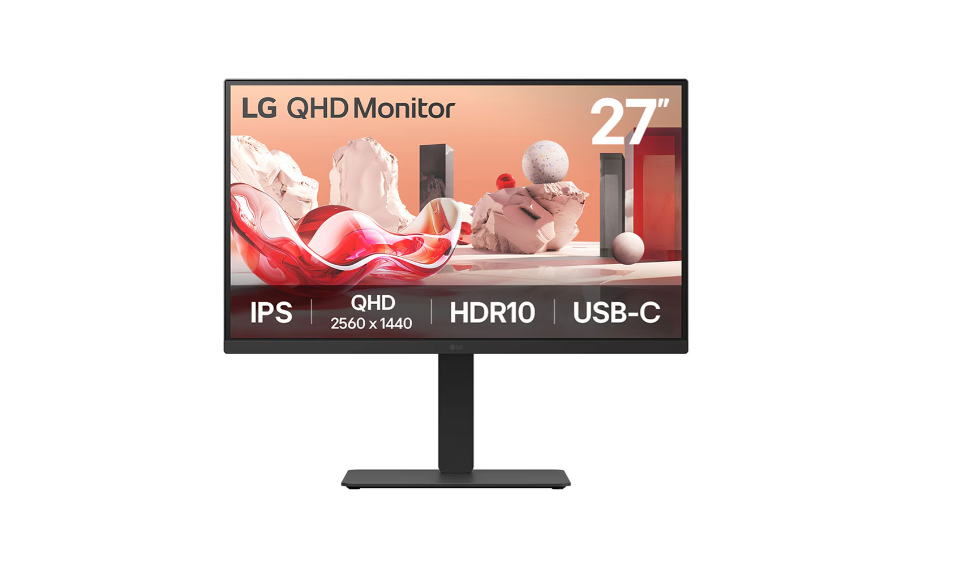 LG - 27BA75QB-B - 27 " - IPS - 16:9 - 100 Hz - 5 ms - 2560 x 1440 pixels - 280 cd/m² - HDMI ports quantity 1 - Black