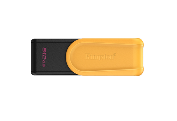Kingston USB Flash Drive - DataTraveler Exodia S - 512 GB - USB 3.2 Gen 1 - Black/Yellow