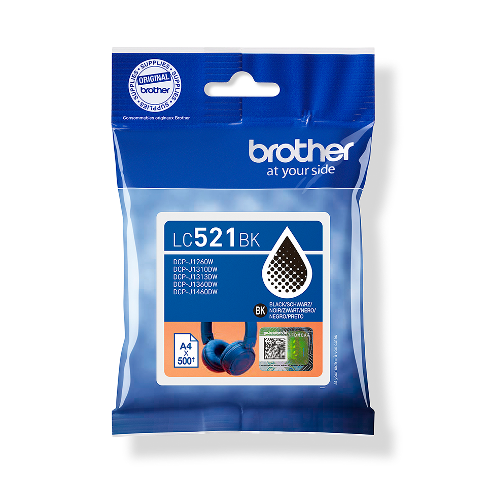 Brother LC521BK - Ink Cartridges - Black