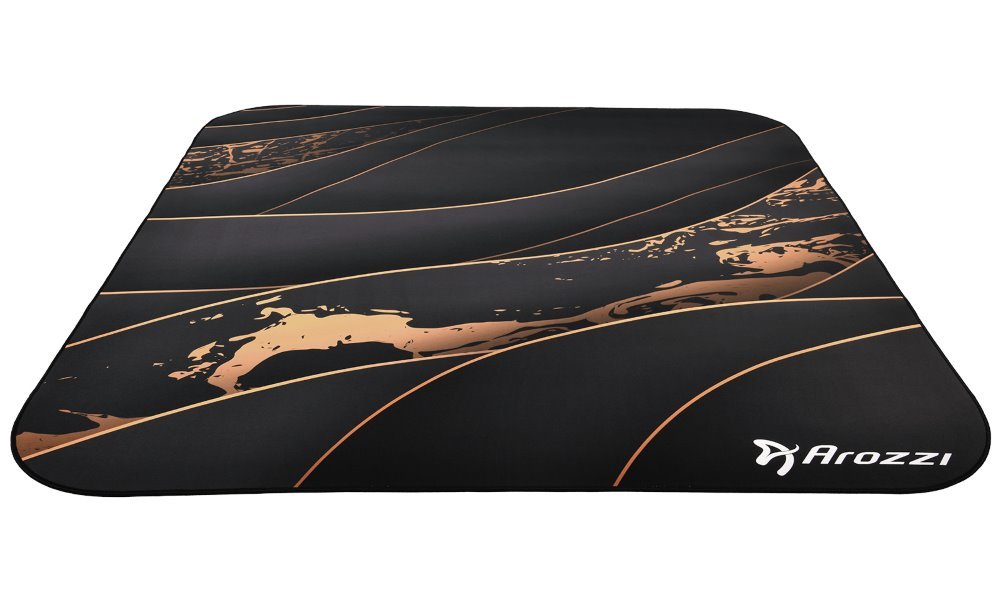 Arozzi Zona Square Floor Pad - Black/Gold