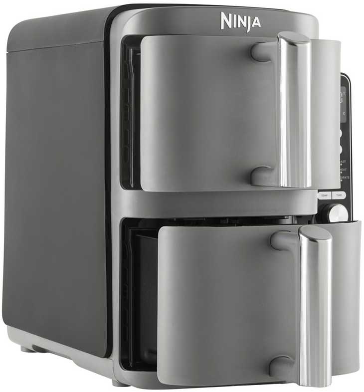NINJA Double Stack XL Air Fryer - SL400EU - Power 2470 W - Capacity 9.5 L - Black/Grey