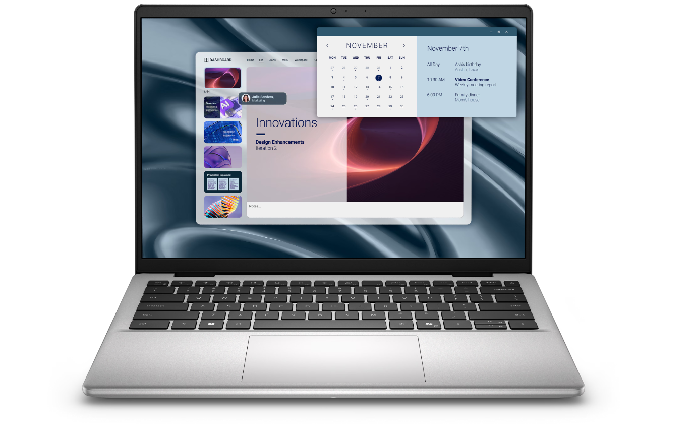 Dell Pro 14 Essential PV14255 - Platinum Silver - 14 " - 2K - 1920 x 1200 pixels - Anti-glare - AMD Ryzen AI 7 - 350 - 16 GB - DDR5 - Solid-state drive capacity 1000 GB - AMD Radeon Graphics - Ubuntu - 802.11ax - Keyboard language English - Keyboard backl