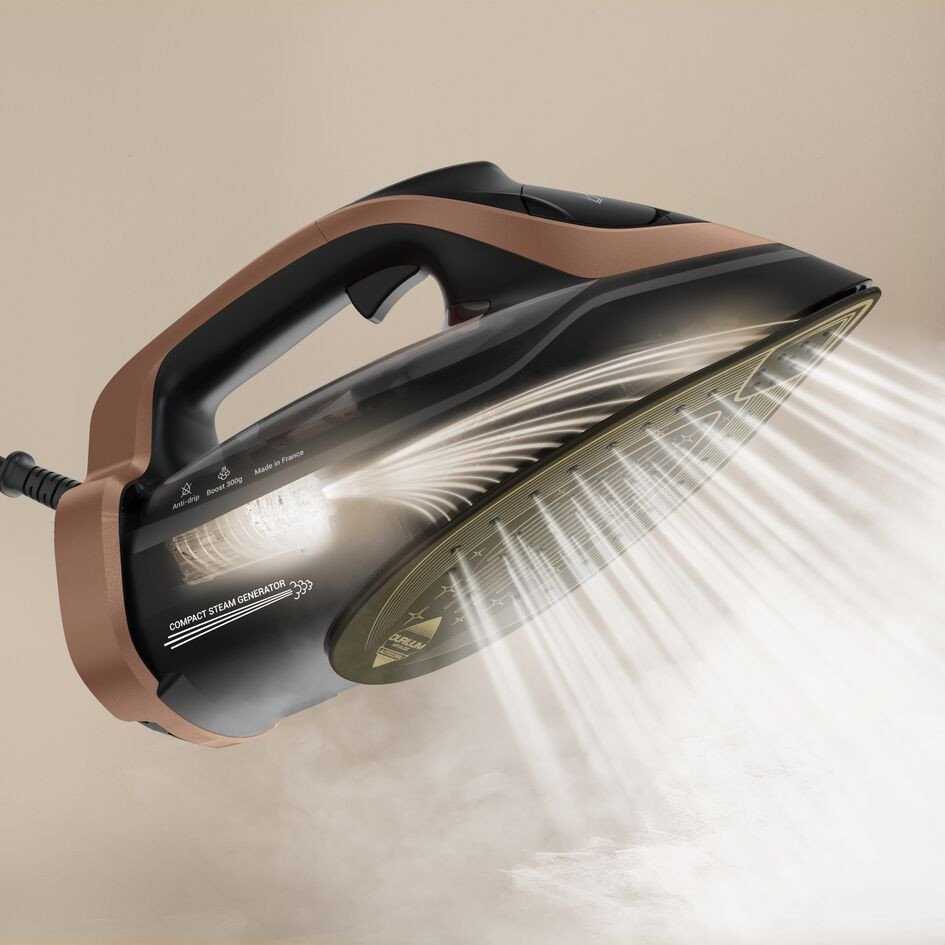 TEFAL - Steam Iron - Ultimate Power Pro FV9E50E0 - Steam Iron - 3200 W - Water tank capacity 350 ml - Continuous steam 85 g/min - Steam boost performance 300 g/min