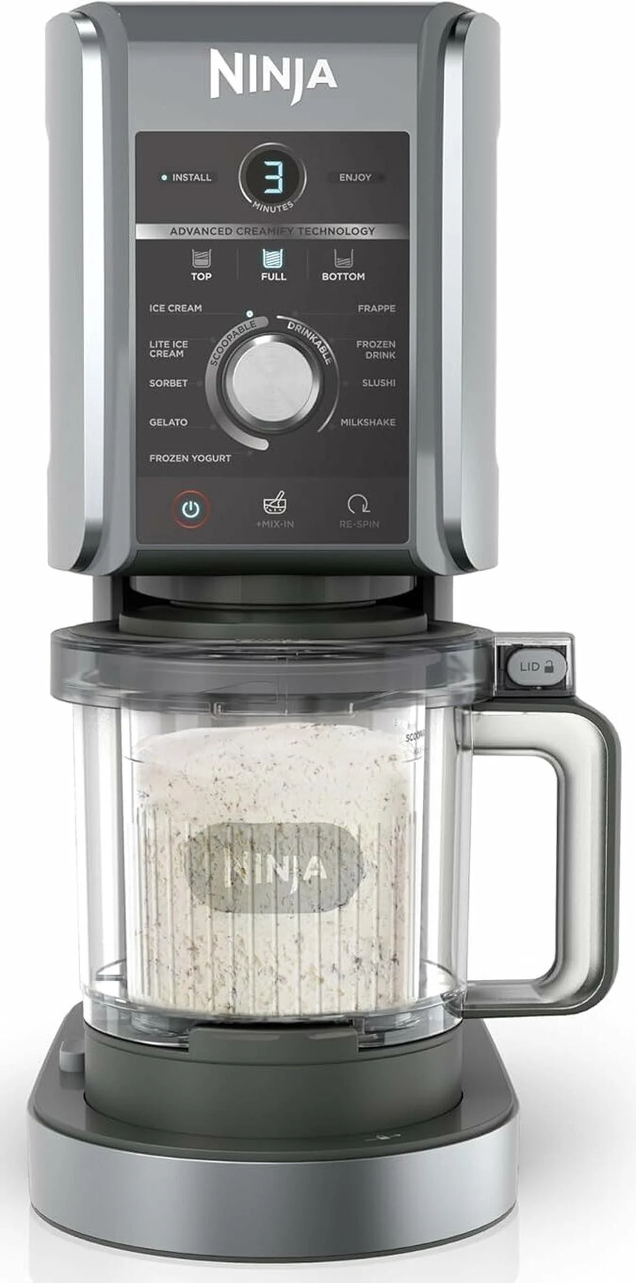 NINJA - Ice Cream Maker - NC502EU Creami Deluxe - Power 800 W - Silver/Black