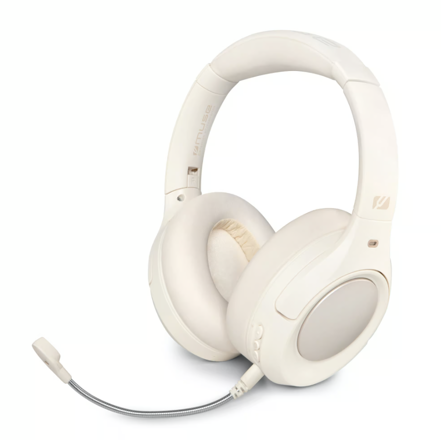 Muse Headphones - M-295 ANCW - Bluetooth - Over-Ear - Microphone - White - Noise canceling - Wireless
