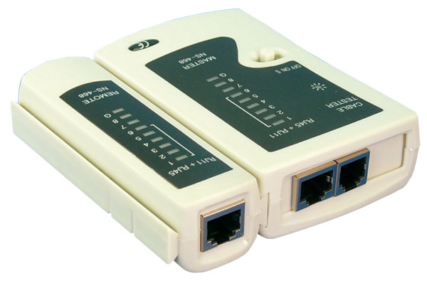 Logilink - Cable tester for RJ11, RJ12 and RJ45 with remote unit