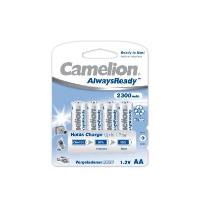 Camelion - AA/HR6 - 2300 mAh - AlwaysReady Rechargeable Batteries Ni-MH - 4 pc(s)