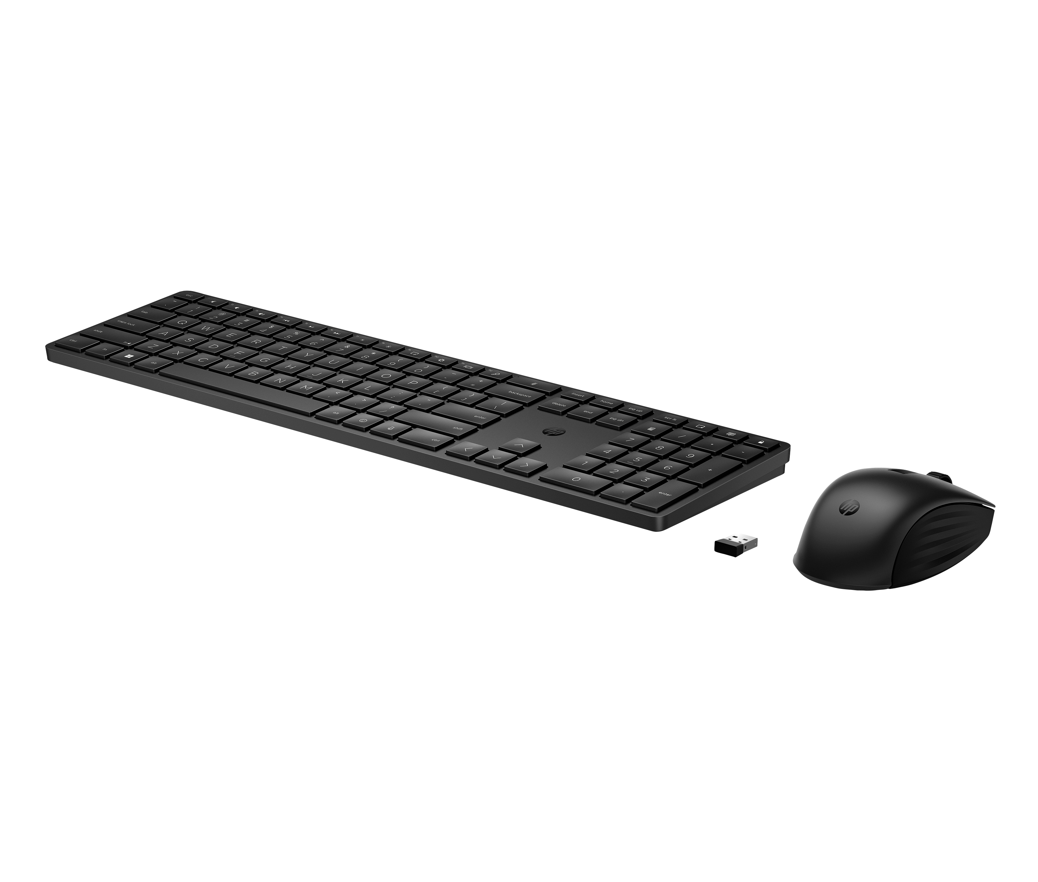 HP 655 Wireless Mouse Keyboard Combo, spill resistant - Black - US ENG