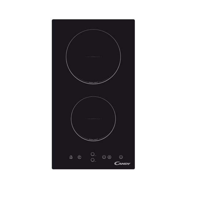 Candy - Domino - CDH 30 - Vitroceramic - Number of burners/cooking zones 2 - Touch - Timer - Black - Display