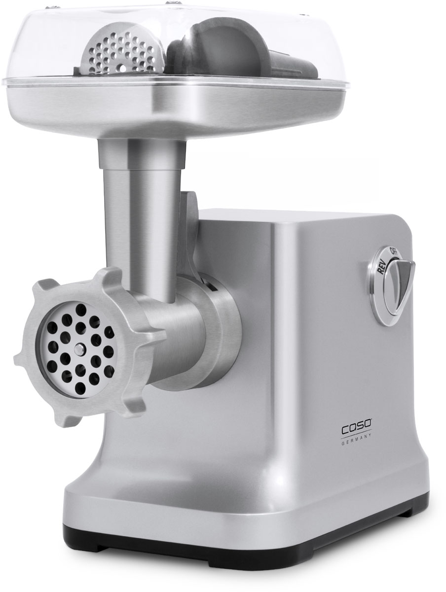 Caso - Meat Grinder - FW2000 - Silver - Number of speeds 2 - Accessory for butter cookies; Drip tray