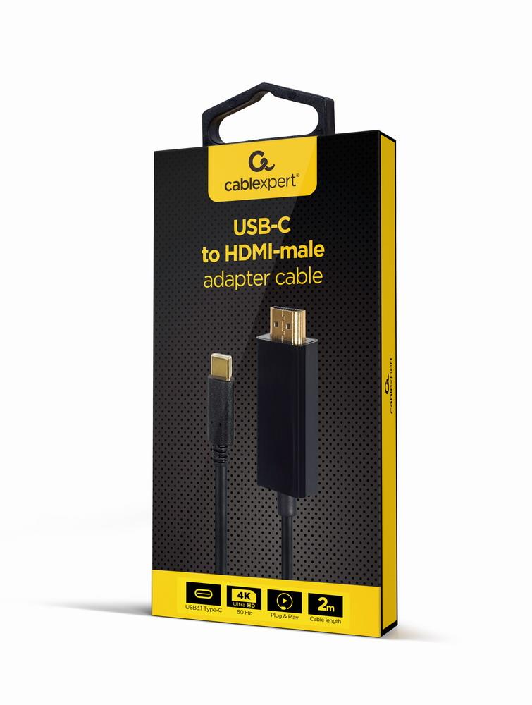 CABLE USB-C TO HDMI 2M/A-CM-HDMIM-02 GEMBIRD