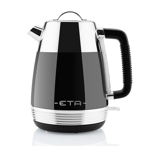 ETA - Storio Kettle - ETA918690020 - Standard - 2150 W - 1.7 L - Stainless steel - 360° rotational base - Black