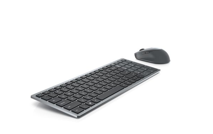 Dell - Keyboard and Mouse - KM7120W - Keyboard and Mouse Set - Wireless - Batteries included - Bluetooth - Wireless connection - NORD - Titan Gray