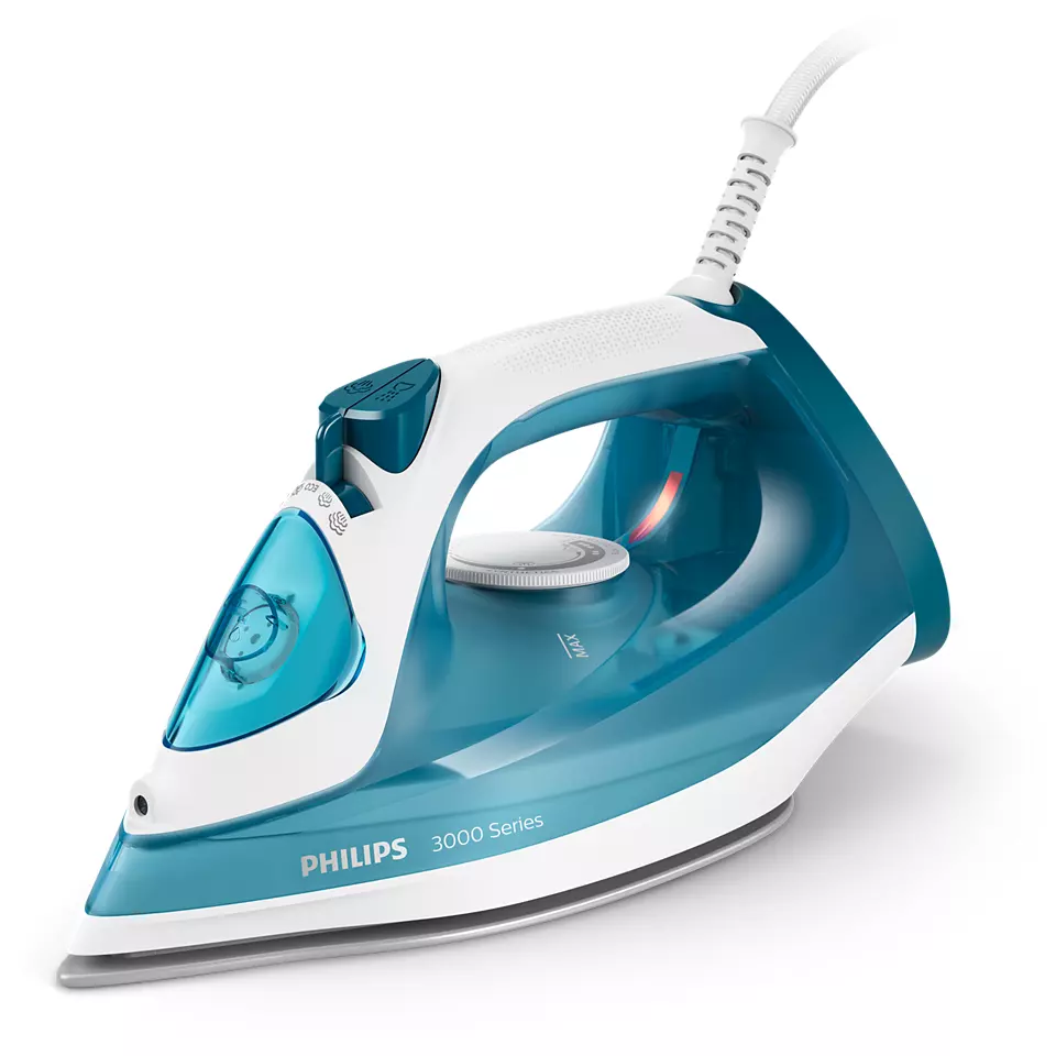 Philips - DST3011/20 - Steam Iron - 2100 W - Water tank capacity 0.3 ml - Continuous steam 30 g/min - Blue
