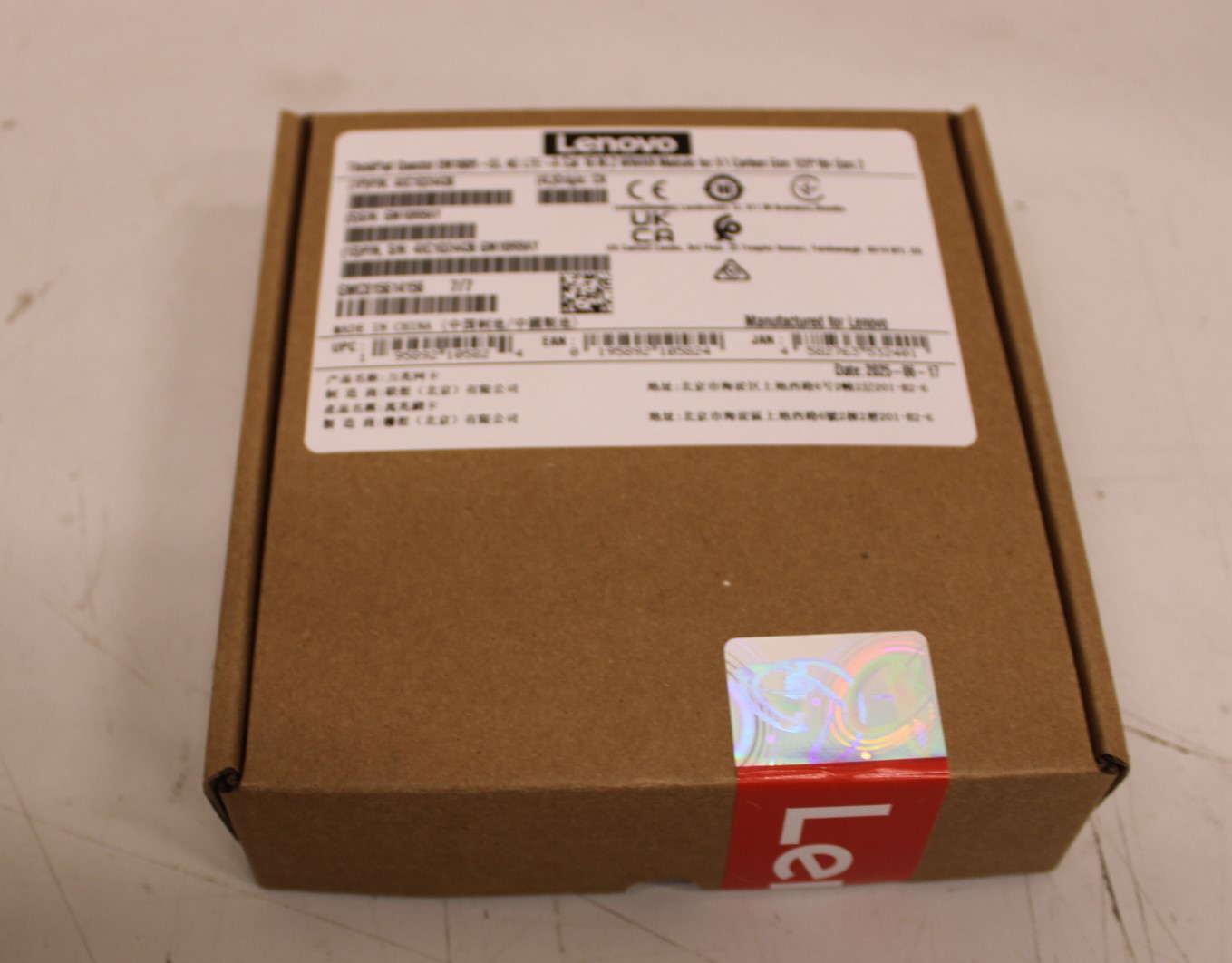 SALE OUT. Lenovo ThinkPad Quectel EM160R-GL 4G LTE-A Cat 16 M.2 WWAN Module for X1 Carbon Gen 12/P16v Gen 2 UNPACKED  - SALE OUT. Lenovo WWAN Module for X1 Carbon Gen 12/P16v Gen 2 - ThinkPad Quectel EM160R-GL 4G LTE-A Cat 16 M.2 - UNPACKED - 42 x 30 x 2.