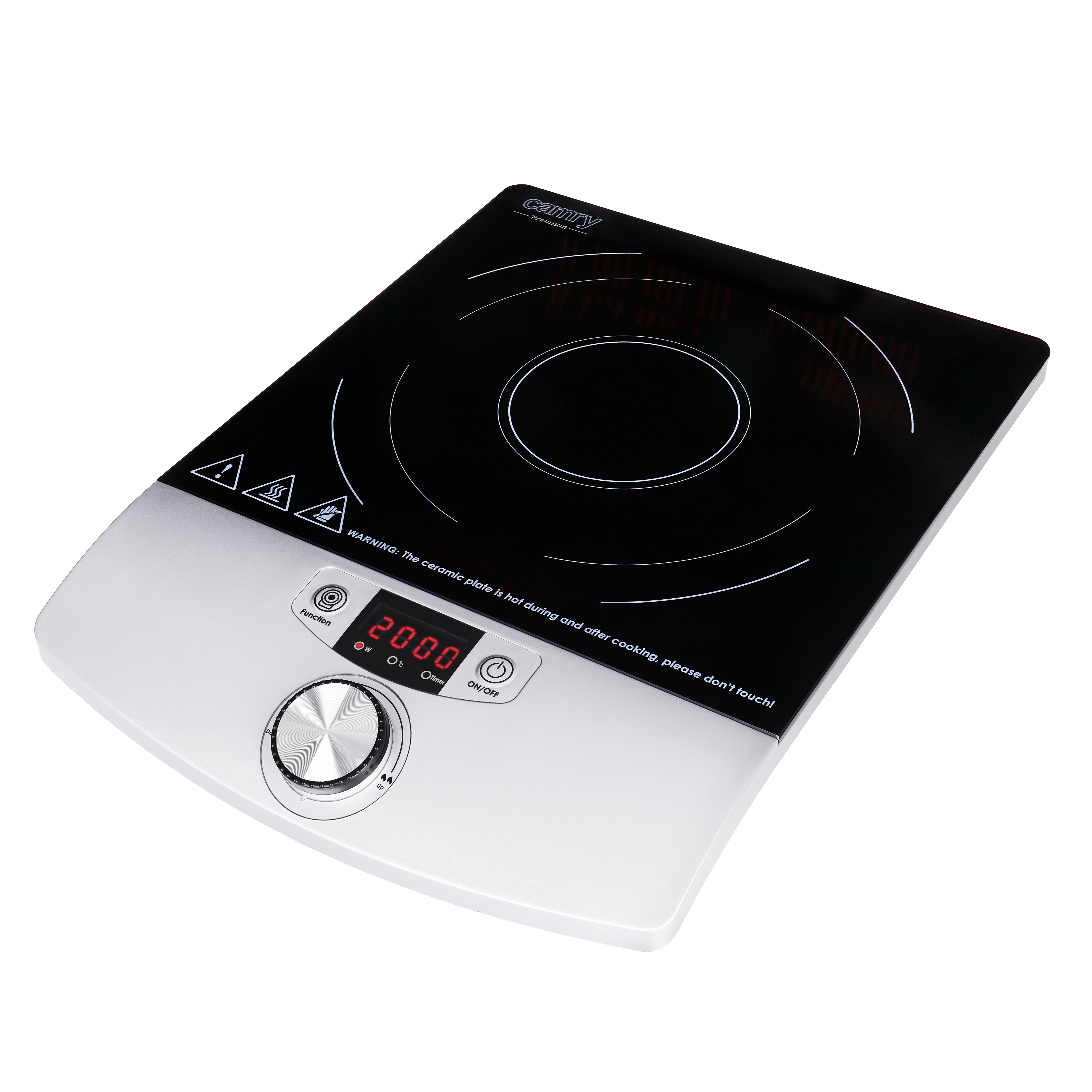 Camry Cooker Induction - CR 6515 - Number of burners/cooking zones 1 - Black/Silver - Induction