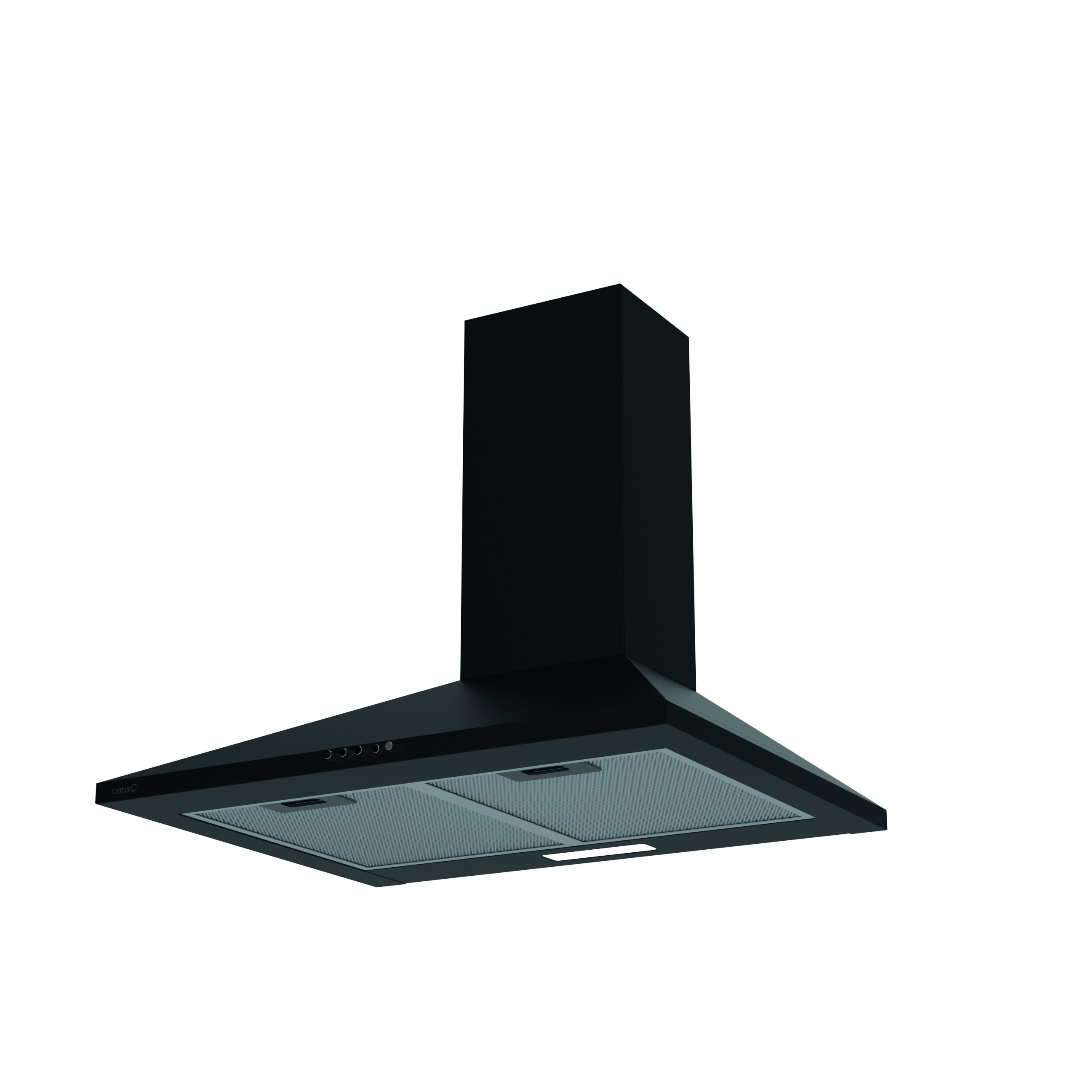 CATA Hood - VK 6000 BK - Wall mounted - Energy efficiency class A - Width 60 cm - 395 m³/h - Mechanical - LED - Black