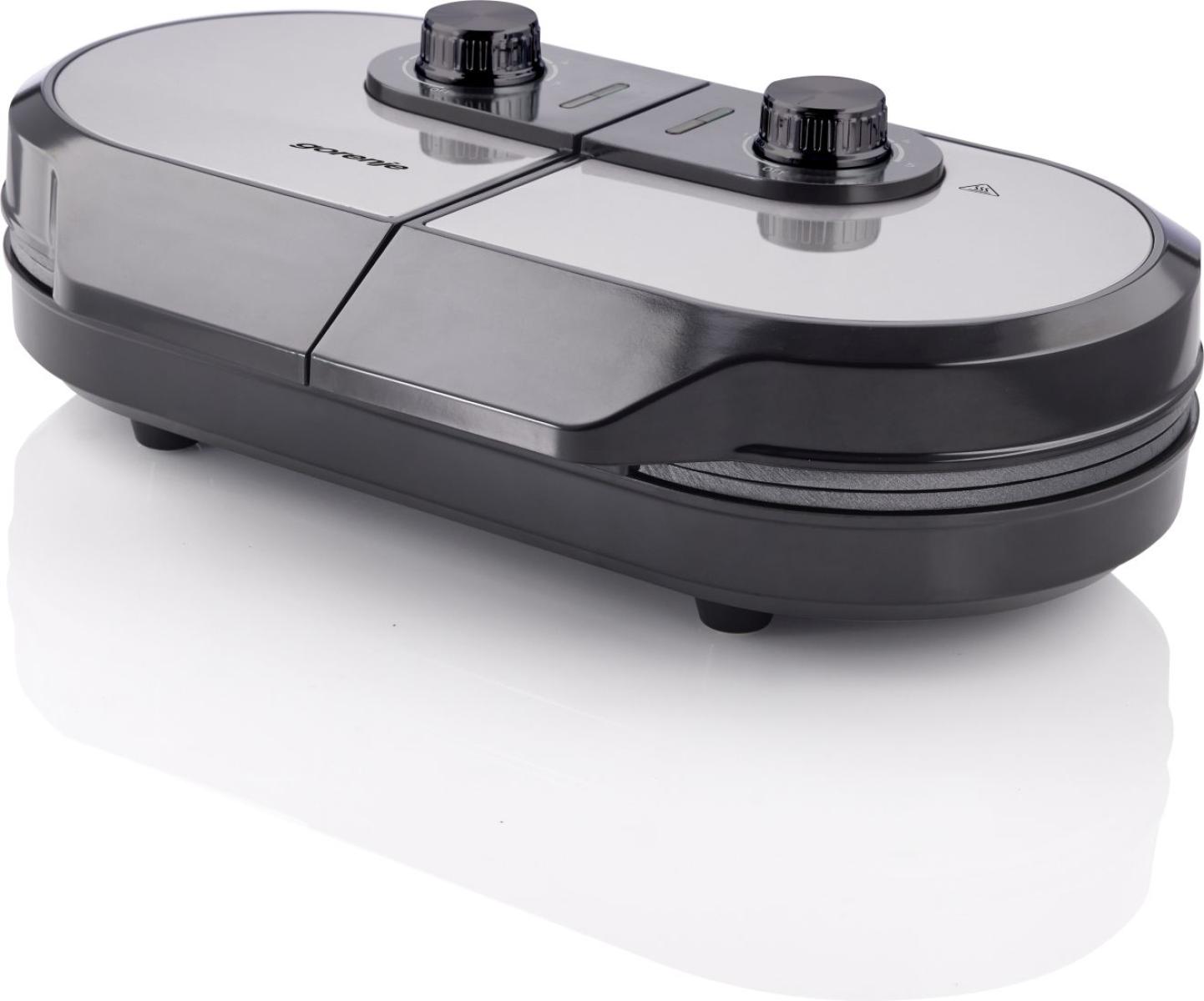 Gorenje - Mini Grill, Waffle plate - WM1400SB - Electric Grill - 1400 W - Diameter 18 cm - Black