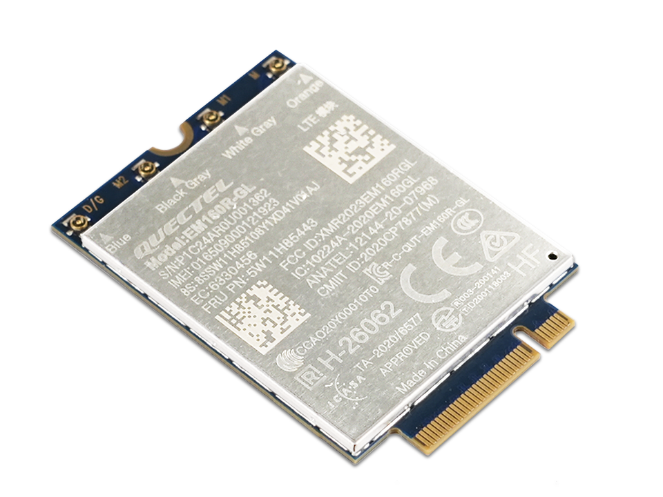 Lenovo Quectel EM160R-GL 4G Cat 16 M.2 WWAN Module for P14s Gen 5 AMD