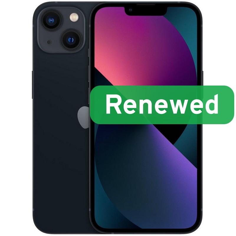 Apple Renewed Grade A++ - Apple iPhone 13 - Midnight - 6.1 " - Super Retina XDR OLED - 128 GB - 5G - iOS