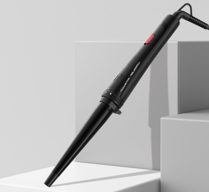 Rowenta Hair styler - CF422LF0 X KARL LAGERFELD Infinite Looks - Temperature (max) 190 °C - Number of heating levels 1 - 48 W - Black/Red