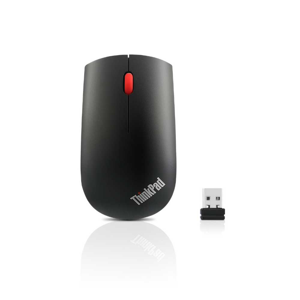 Lenovo - ThinkPad Essential  Mouse - Wireless - Optical - Black