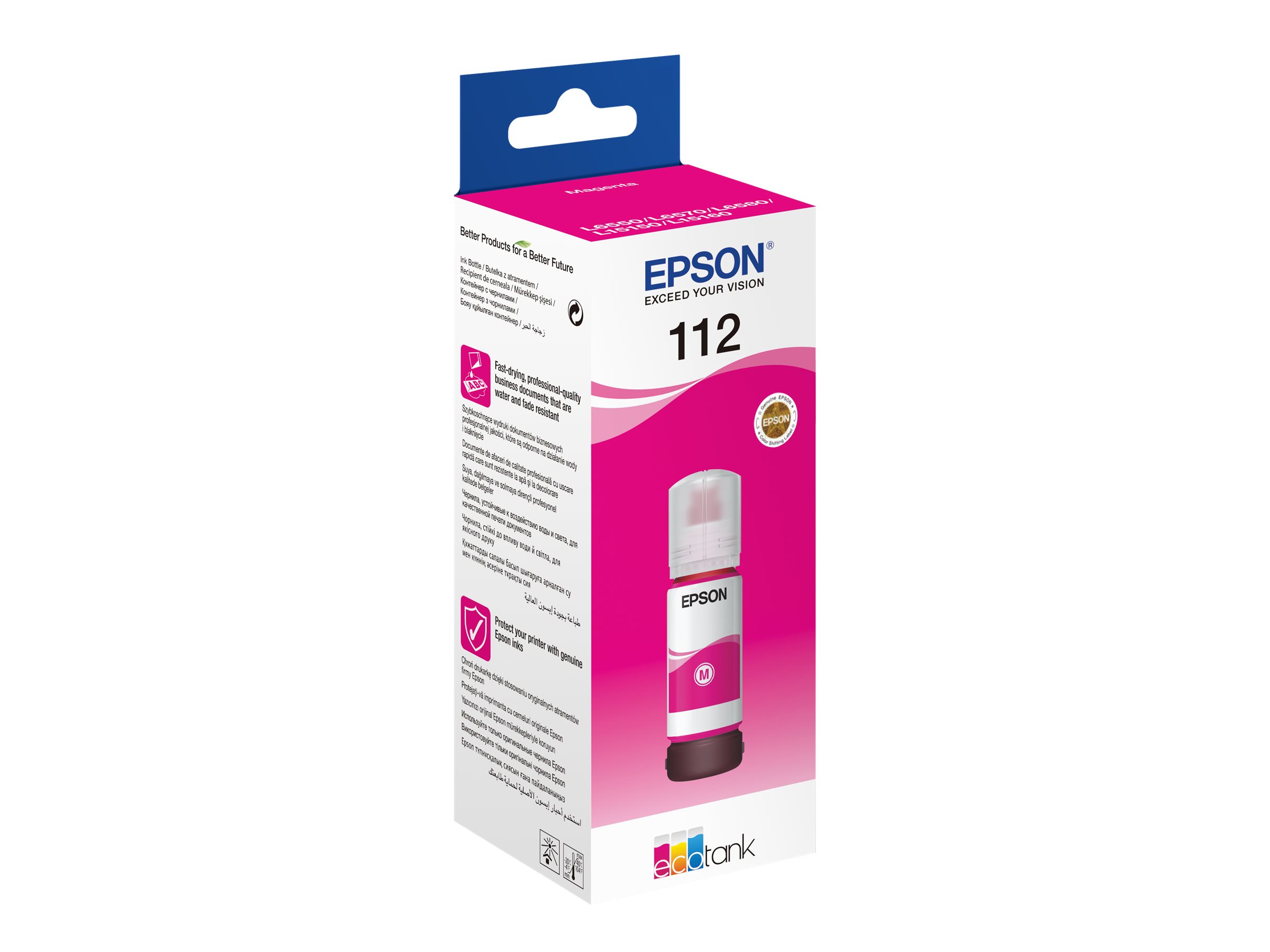 Epson 112 EcoTank Pigment - C13T06C34A - Ink Bottle - Magenta