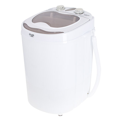 Adler - Mini washing machine - AD 8055 - Top loading - Washing capacity 3 kg - Depth 37 cm - Width 36 cm - White
