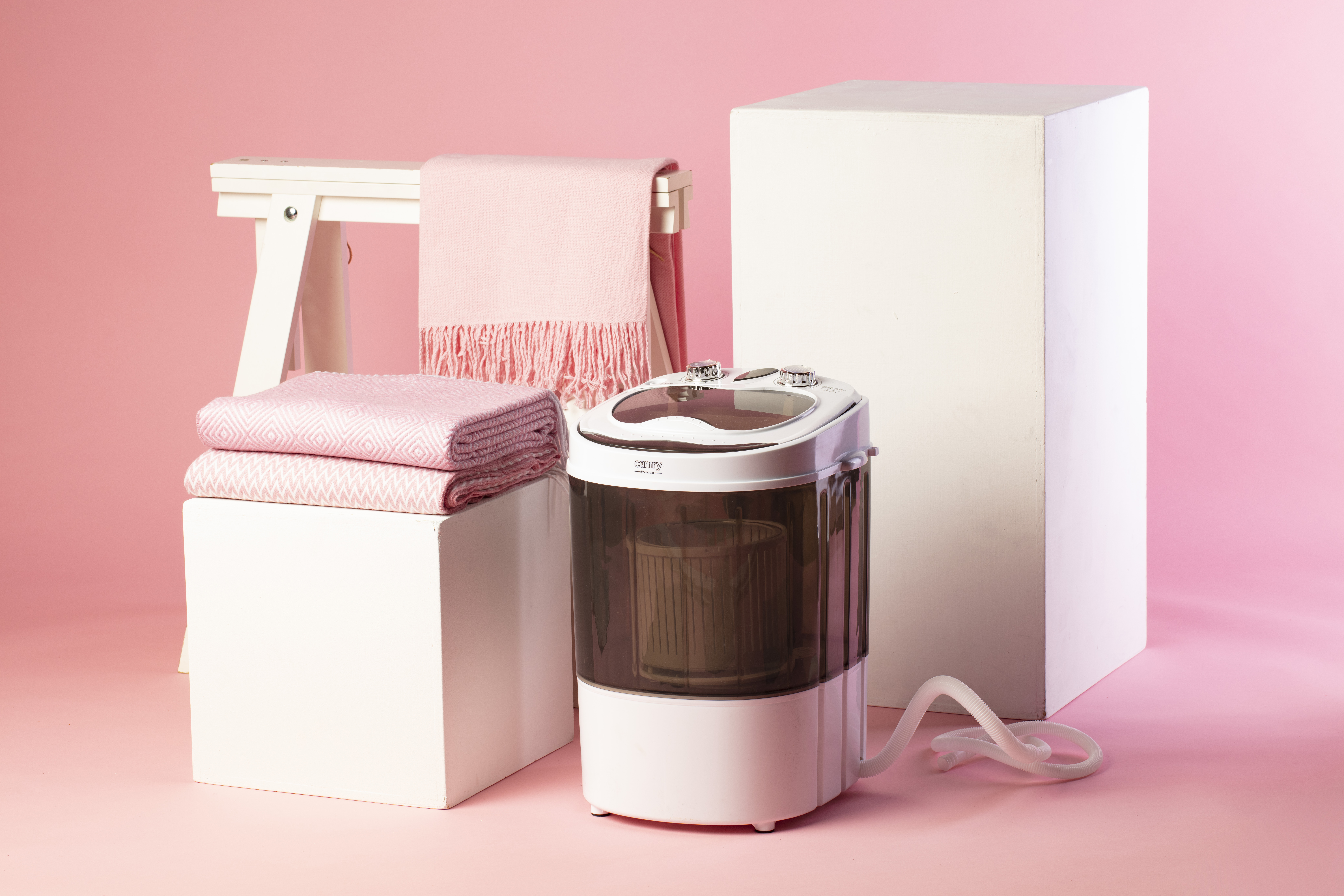 Camry - Mini washing machine - CR 8054 - Top loading - Washing capacity 3 kg - Depth 37 cm - Width 36 cm - White/Gray