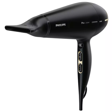 Philips - Hair Dryer - HPS920/00 Prestige Pro - 2300 W - Number of temperature settings 3 - Ionic function - Black/Gold