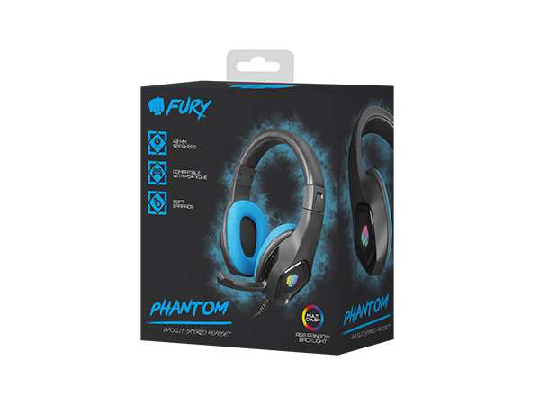 Fury - Gaming Headset - Natec Fury Phantom - Headband/On-Ear