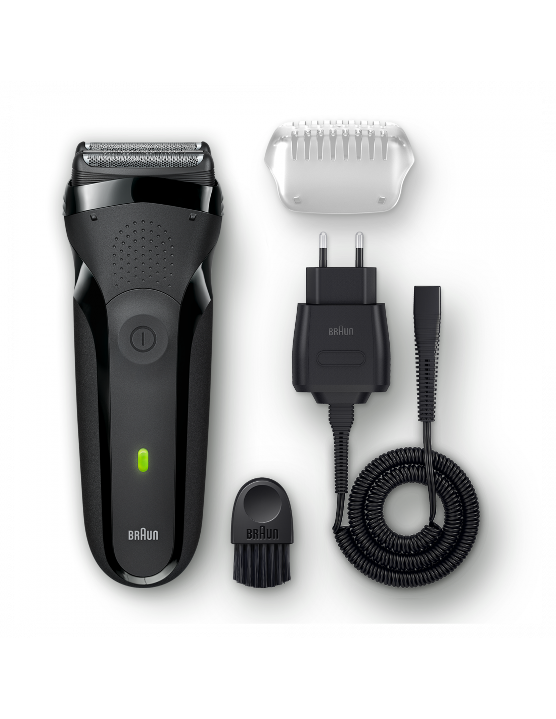 Braun - Shaver - 300s 3-Flex Series 3 - Operating time (max) 20 min - NiMH - Black